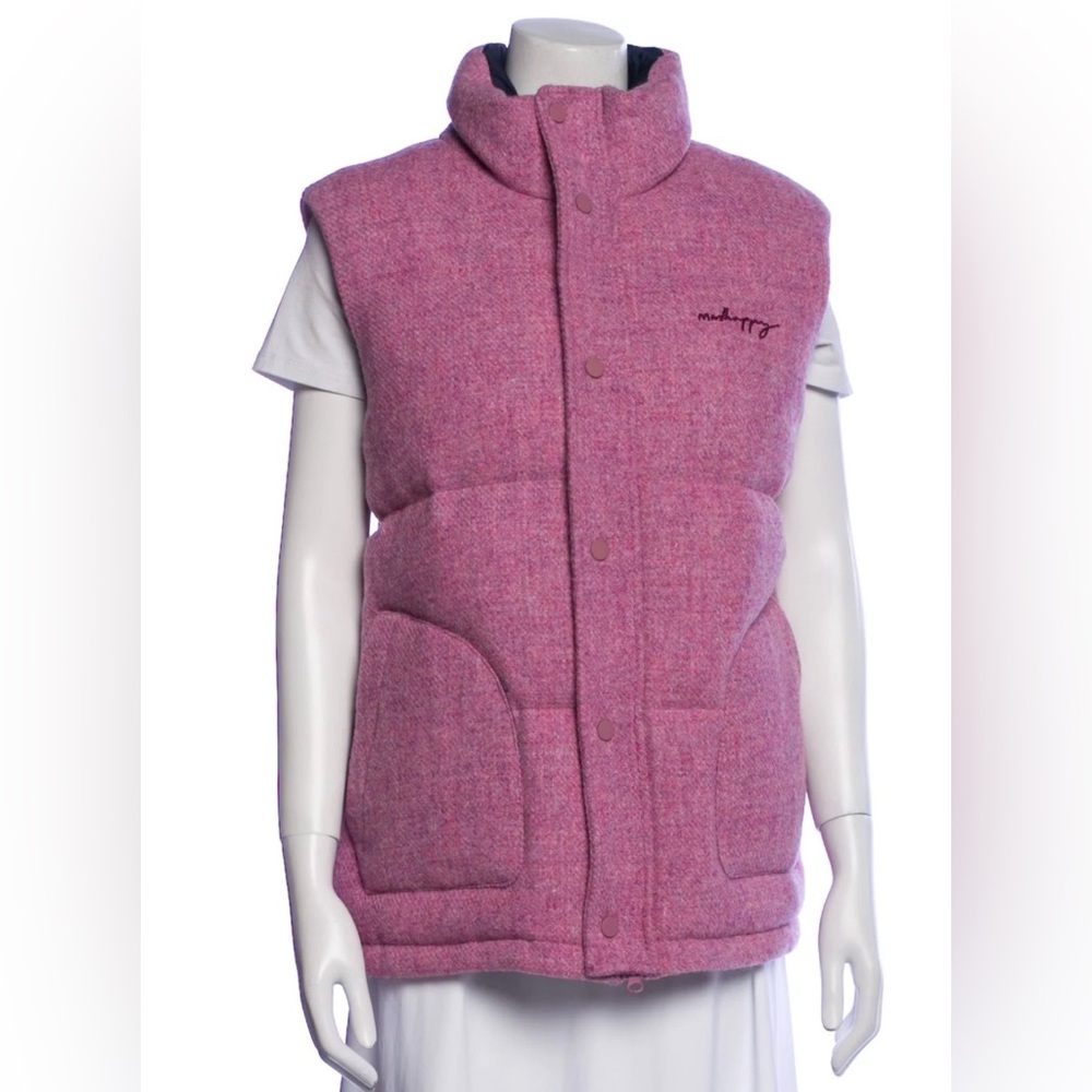 Madhappy Dusty Rose Puffer Vest - Picture 2 of 3